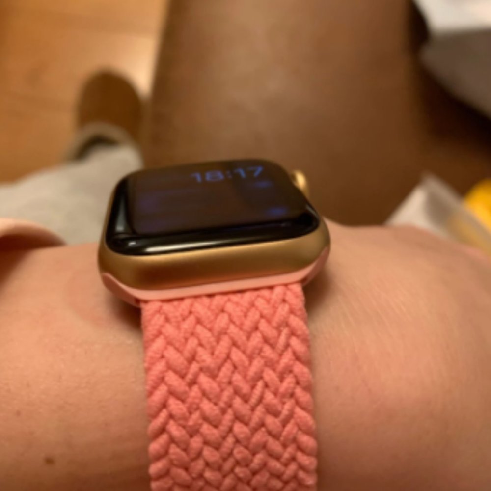 NEW Pink Braided Solo Loop For Apple Watch - Picture 6 of 9
